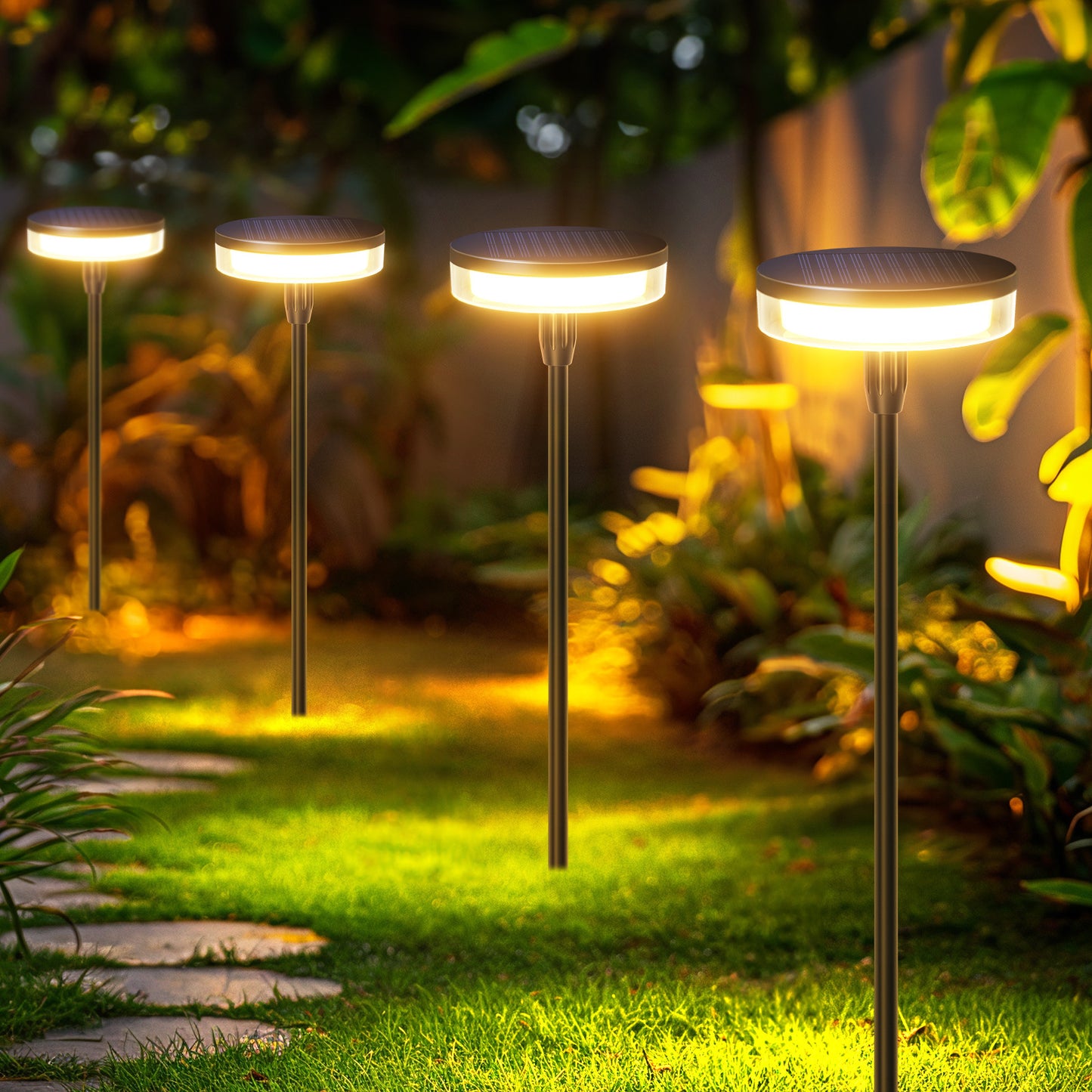 Solar Powered Swing LED Stake Light – Waterproof Garden Decoration Lamp for Lawn, Villa & Landscape