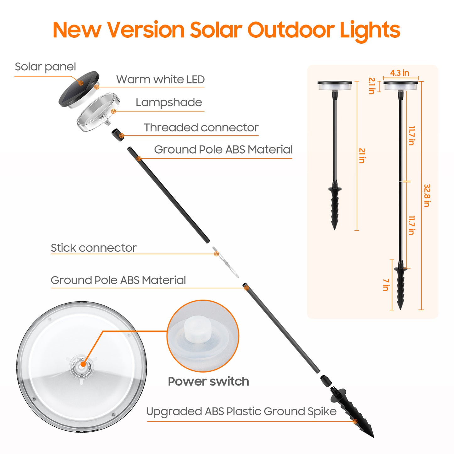 Solar Powered Swing LED Stake Light – Waterproof Garden Decoration Lamp for Lawn, Villa & Landscape