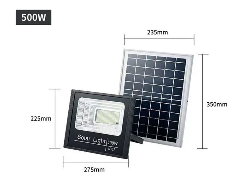 500W Solar Lamp, Outdoor Courtyard Split Street Lamp