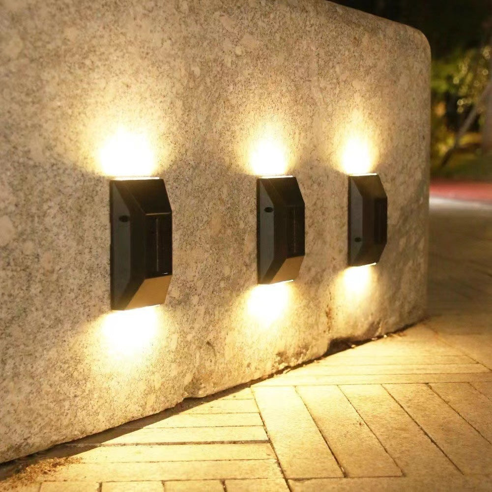 Solar Wall Light, Outdoor IP65 Protection Garden Courtyard Stair Decoration Fence Light