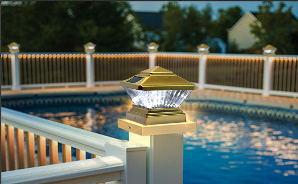 Solar Post Light, Suitable for Doorway, Courtyard, Lawn, Garden