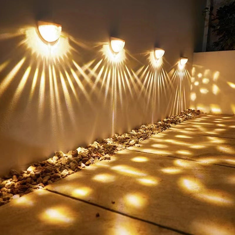 Solar Semicircle Wall Lamp Fence Lamp Stair Light