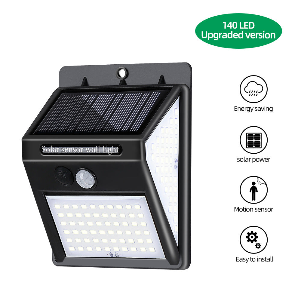 Solar Human Body Sensor Wall Light Outdoor Indoor Garden LED Light
