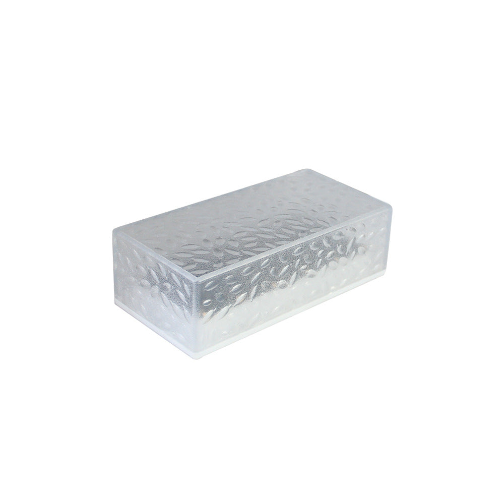 solar rectangular ice brick lamp, suitable for villa, garden, courtyard, stair decoration lamp