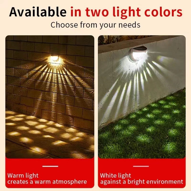 Solar Semicircle Wall Lamp Fence Lamp Stair Light