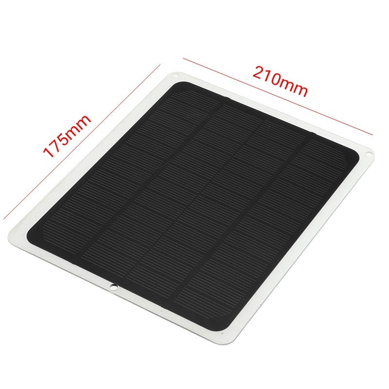 Single Crystal 5.5W Outdoor Solar Panel Car Solar Fan Mobile Phone Portable Charging Panel