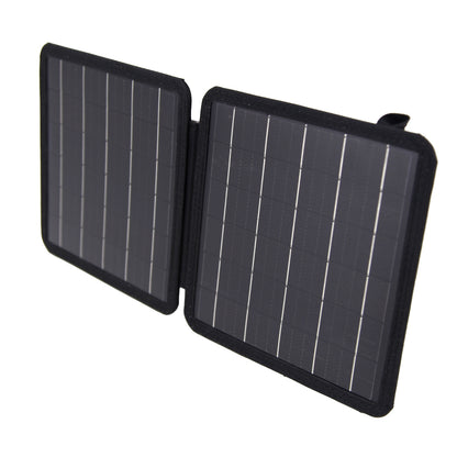 Single Crystal Solar Folding Bag 10W Portable Solar Charger USB + TYEP-C Dual Output Port