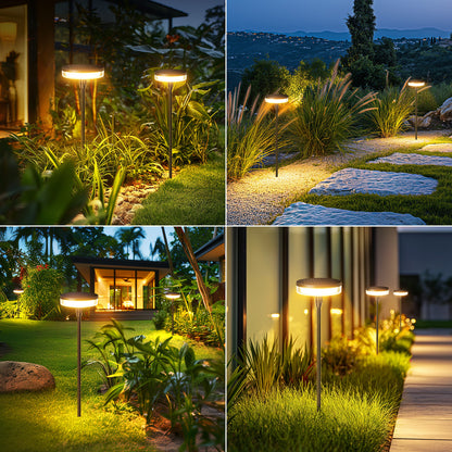 Solar Powered Swing LED Stake Light – Waterproof Garden Decoration Lamp for Lawn, Villa & Landscape