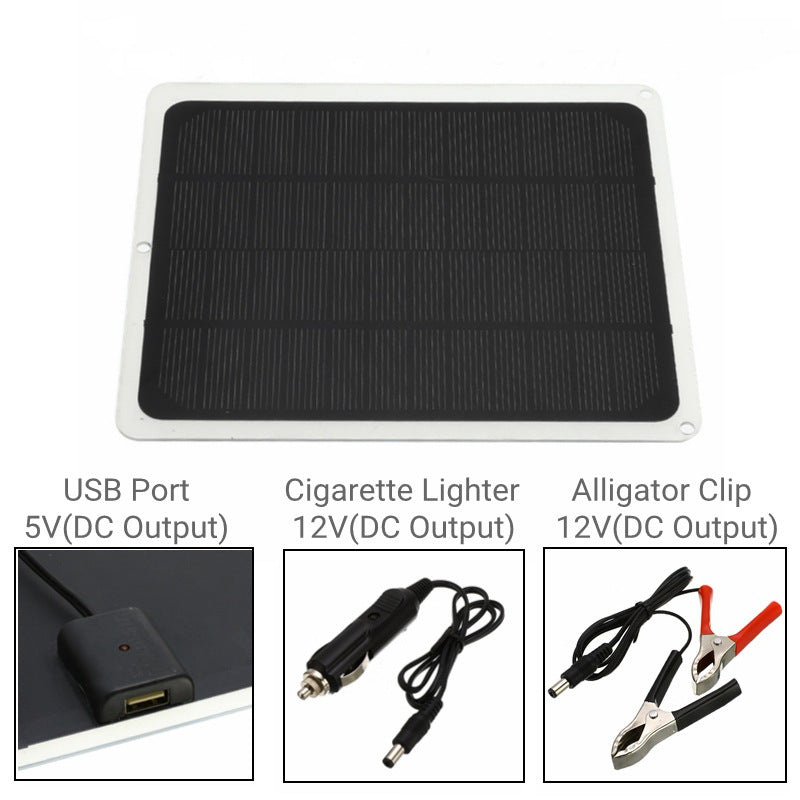 Single Crystal 5.5W Outdoor Solar Panel Car Solar Fan Mobile Phone Portable Charging Panel