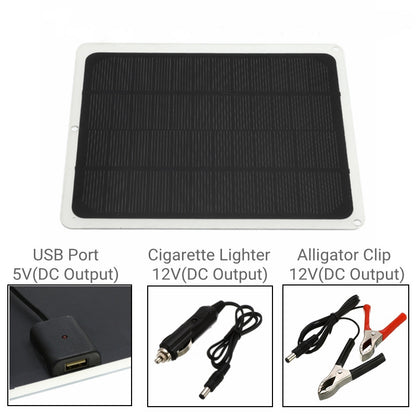 Single Crystal 5.5W Outdoor Solar Panel Car Solar Fan Mobile Phone Portable Charging Panel