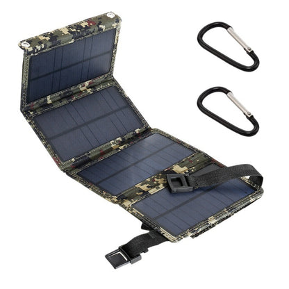 10W Foldable Solar Panel | USB Solar Charger | Portable Outdoor Power Bank | Solar Camping Kit