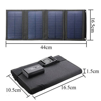 10W Foldable Solar Panel | USB Solar Charger | Portable Outdoor Power Bank | Solar Camping Kit