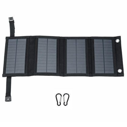 10W Foldable Solar Panel | USB Solar Charger | Portable Outdoor Power Bank | Solar Camping Kit