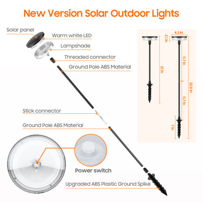Solar Powered Swing LED Stake Light – Waterproof Garden Decoration Lamp for Lawn, Villa & Landscape