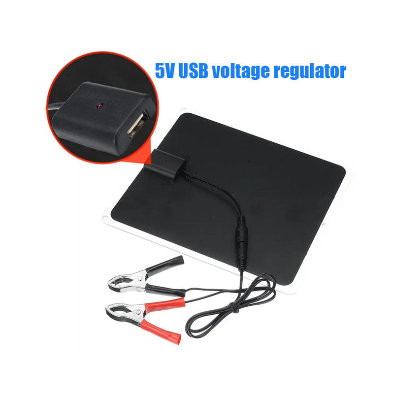 Single Crystal 5.5W Outdoor Solar Panel Car Solar Fan Mobile Phone Portable Charging Panel