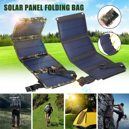 10W Foldable Solar Panel | USB Solar Charger | Portable Outdoor Power Bank | Solar Camping Kit