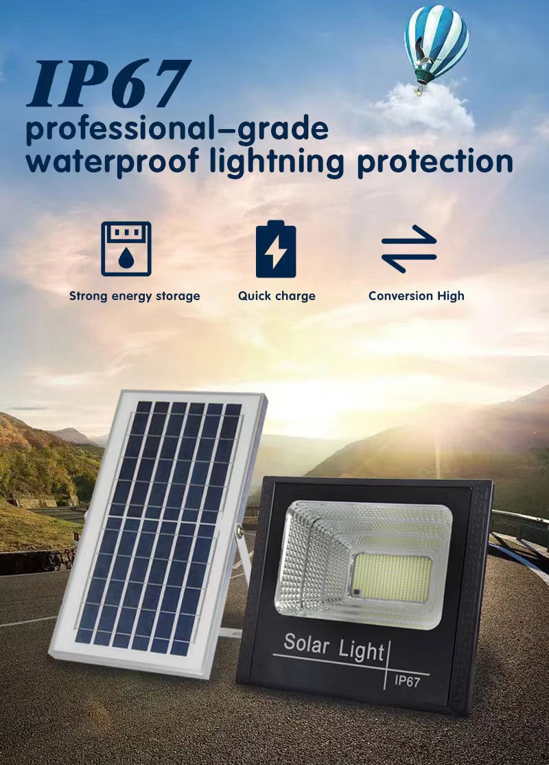 500W Solar Lamp, Outdoor Courtyard Split Street Lamp