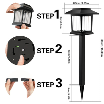 Neu Outdoor Regen Solar LED Rasen Lampe Kleine Wohnung Licht Kleine Platz Kleine GD Garten Lampe