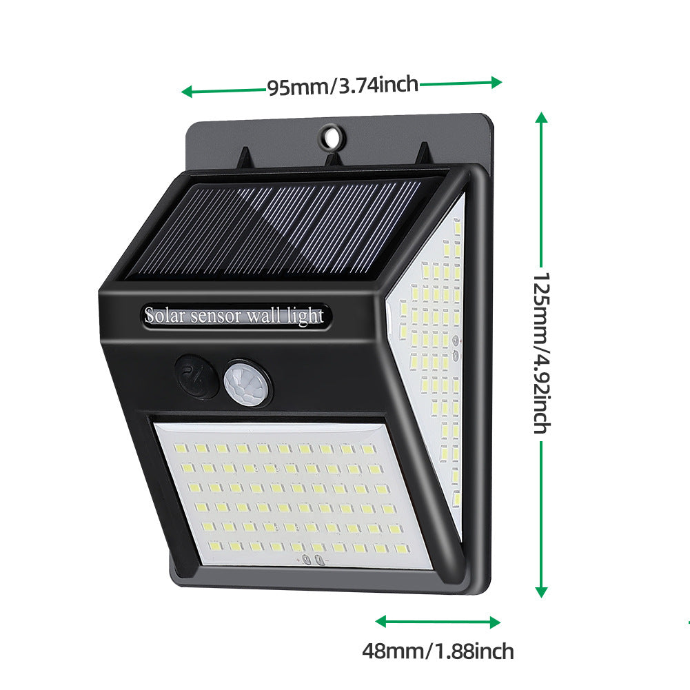 Solar Human Body Sensor Wall Light Outdoor Indoor Garden LED Light