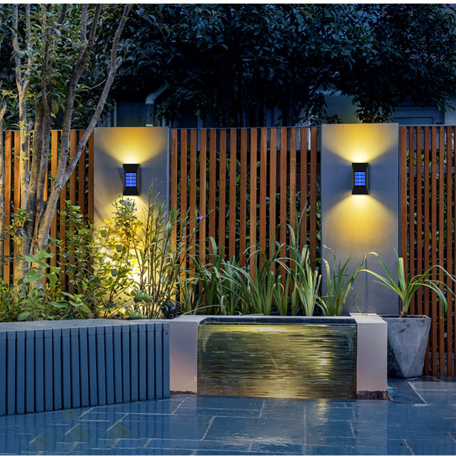 Solar Wall Light, Outdoor IP65 Protection Garden Courtyard Stair Decoration Fence Light