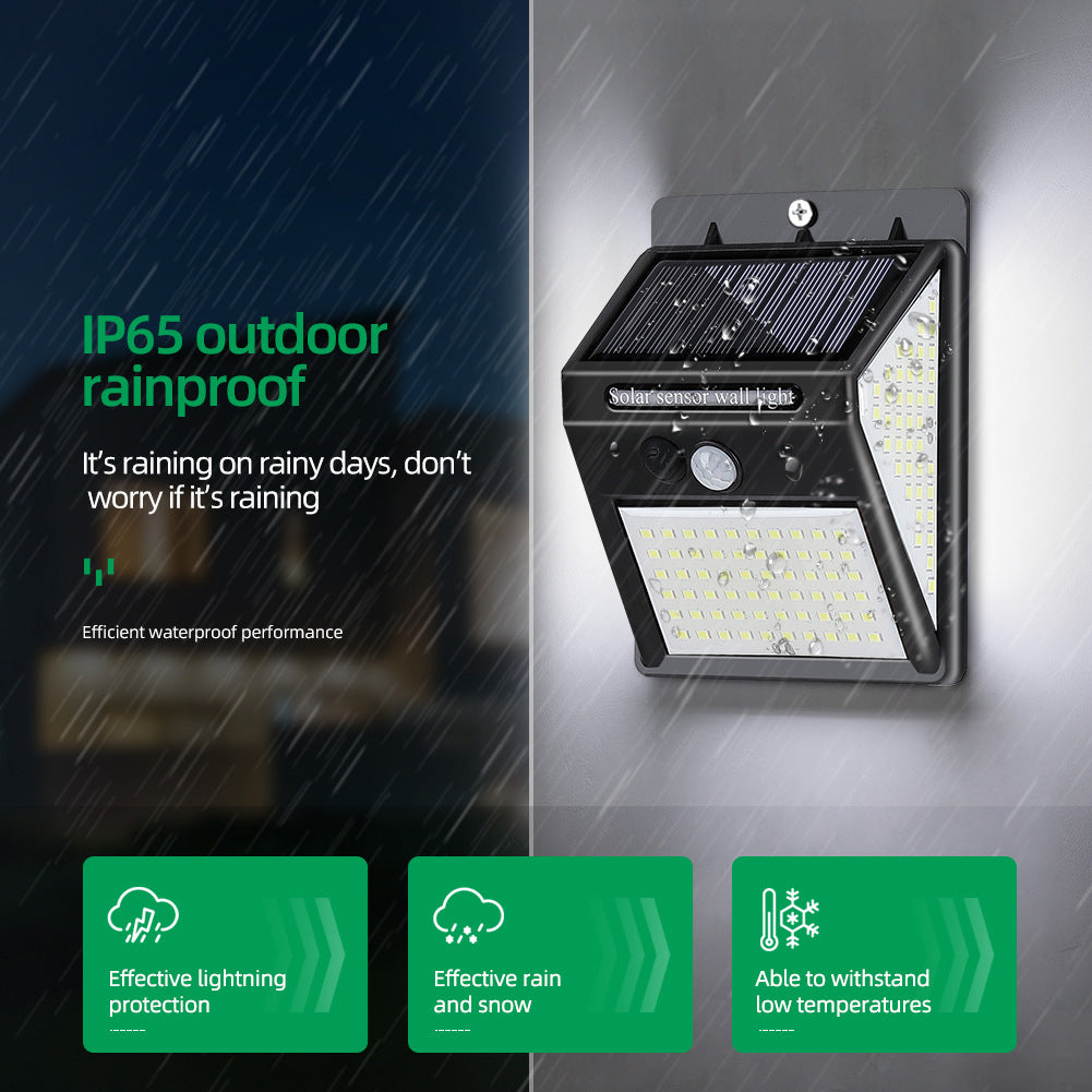 Solar Human Body Sensor Wall Light Outdoor Indoor Garden LED Light