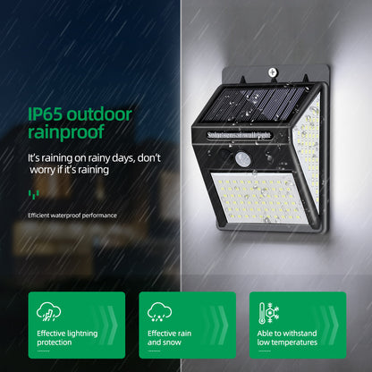 Solar Human Body Sensor Wall Light Outdoor Indoor Garden LED Light