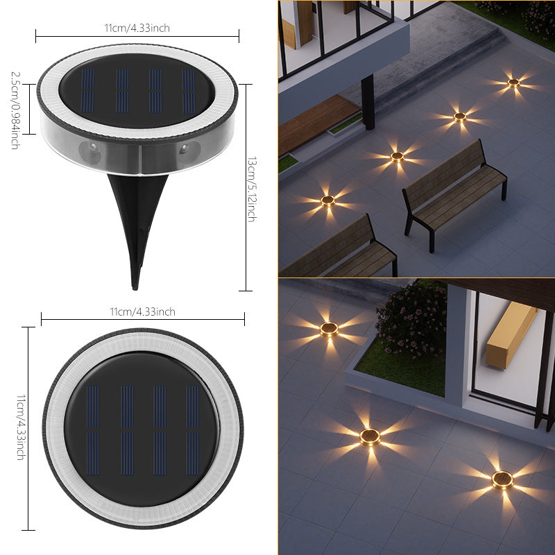 Solar Floor Lamp, Outdoor Courtyard Garden Lawn Lamp