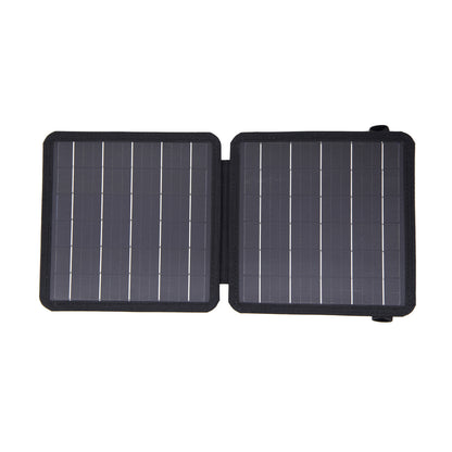 Single Crystal Solar Folding Bag 10W Portable Solar Charger USB + TYEP-C Dual Output Port
