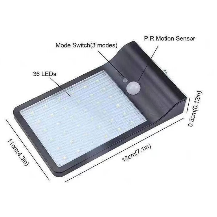 Solar Light Outdoor Wall Light, Waterproof Outdoor LED Sensor Light