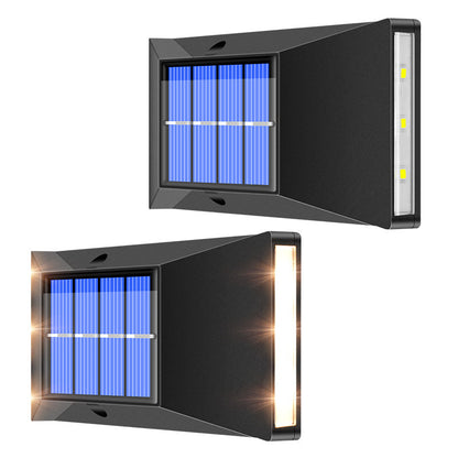 Solar Wall Light, Outdoor IP65 Protection Garden Courtyard Stair Decoration Fence Light