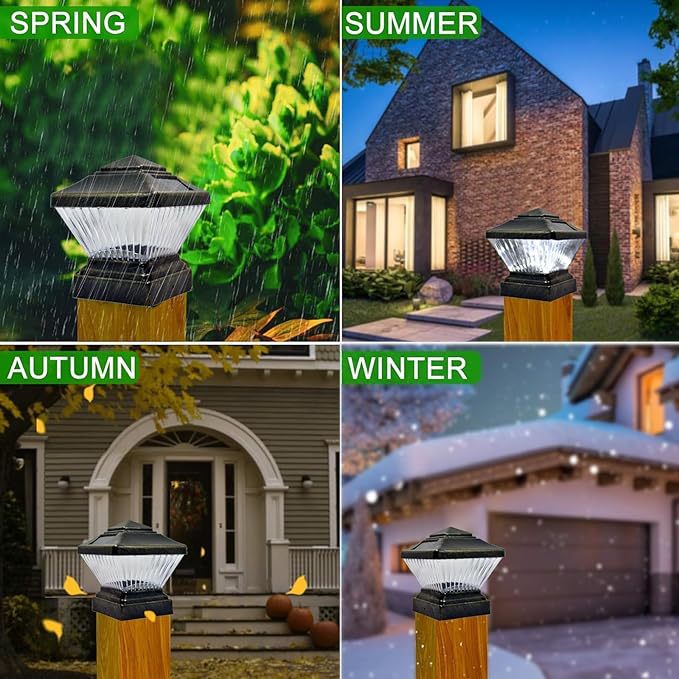 Solar Post Light, Suitable for Doorway, Courtyard, Lawn, Garden