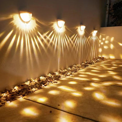 Solar Semicircle Wall Lamp Fence Lamp Stair Light