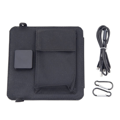Single Crystal Solar Folding Bag 10W Portable Solar Charger USB + TYEP-C Dual Output Port