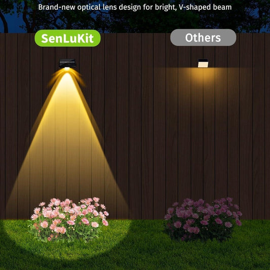 Solar wall light, suitable for exterior walls, steps, automatically turns on after dark