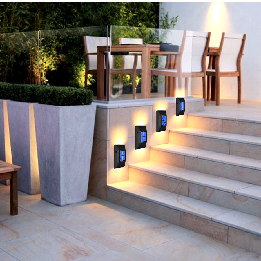 Solar Wall Light, Outdoor IP65 Protection Garden Courtyard Stair Decoration Fence Light