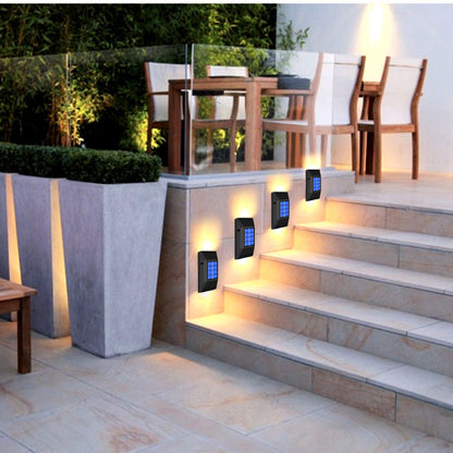 Solar Wall Light, Outdoor IP65 Protection Garden Courtyard Stair Decoration Fence Light