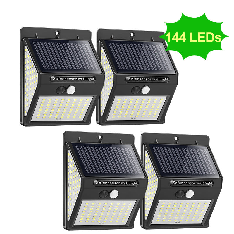 Solar Human Body Sensor Wall Light Outdoor Indoor Garden LED Light