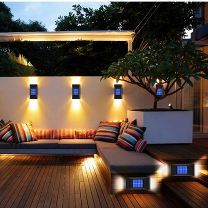 Solar Wall Light, Outdoor IP65 Protection Garden Courtyard Stair Decoration Fence Light