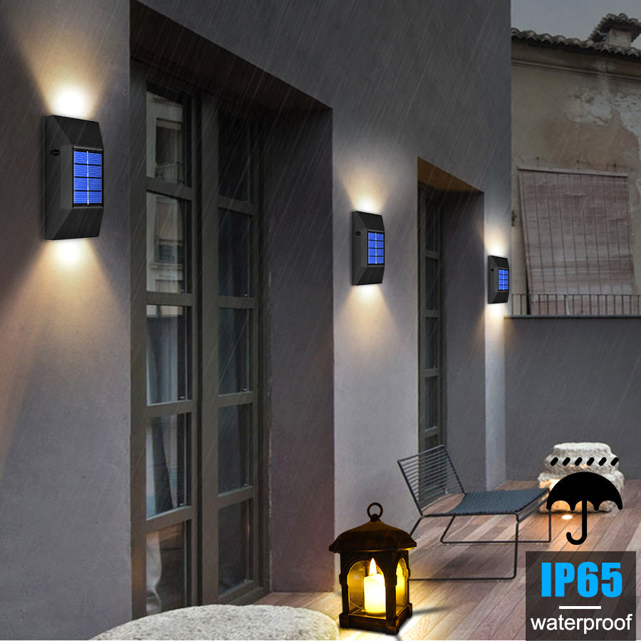 Solar Wall Light, Outdoor IP65 Protection Garden Courtyard Stair Decoration Fence Light