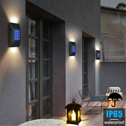 Solar Wall Light, Outdoor IP65 Protection Garden Courtyard Stair Decoration Fence Light