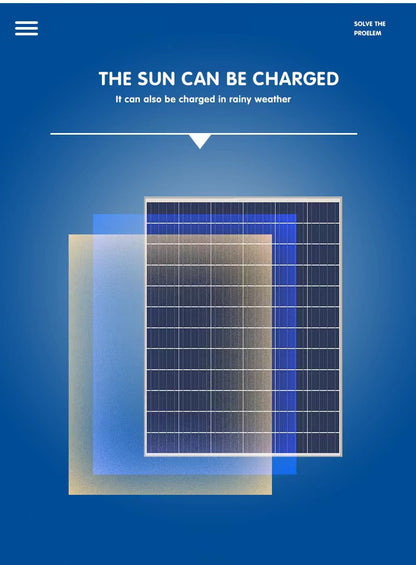 500W Solar Lamp, Outdoor Courtyard Split Street Lamp
