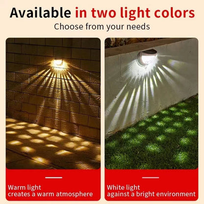 Solar Semicircle Wall Lamp Fence Lamp Stair Light