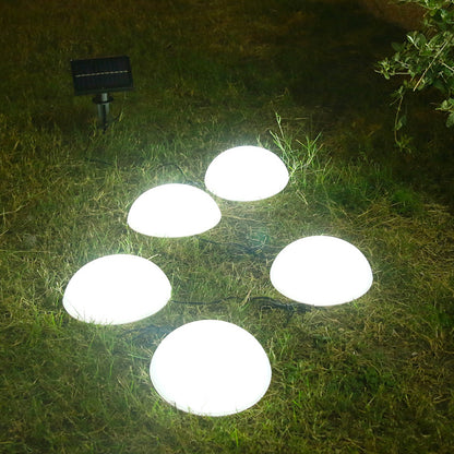 Solar One-Drag Five-Hemisphere Lights Outdoor LED Lights