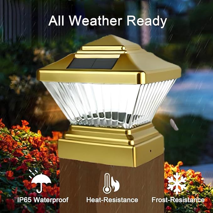 Solar Post Light, Suitable for Doorway, Courtyard, Lawn, Garden