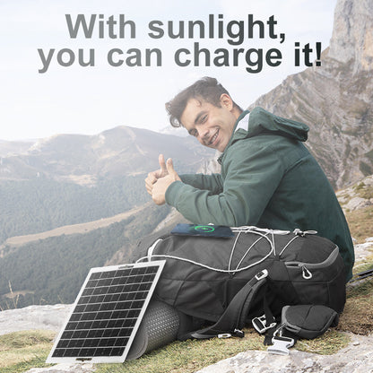 5-12V 10W Solar USB Charging Panel Outdoor Camping Mobile Phone Power Bank Charger