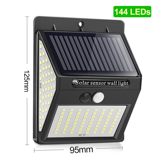 Solar Human Body Sensor Wall Light Outdoor Indoor Garden LED Light