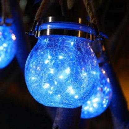 Solar Crack Bottle Light Mason Bottle Villa Courtyard Garden Yard Balcony Hanging Tree Wishing Lamp
