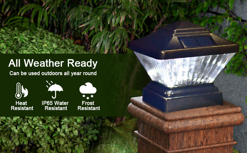 Solar Post Light, Suitable for Doorway, Courtyard, Lawn, Garden