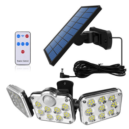 Solar Remote Control Induction Led Garden Lamp Home Garage Street Lamp